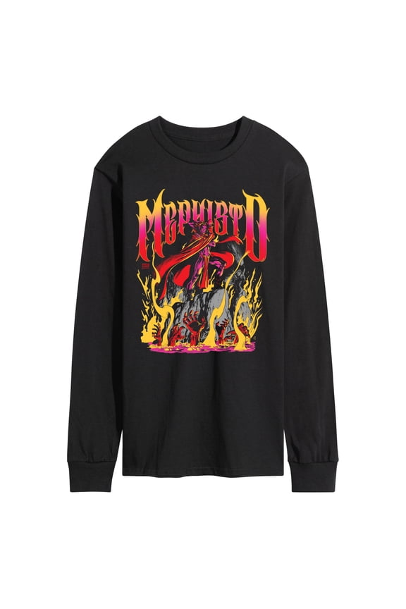 - Mephisto Metal - Men's Long Sleeve Graphic T-Shirt