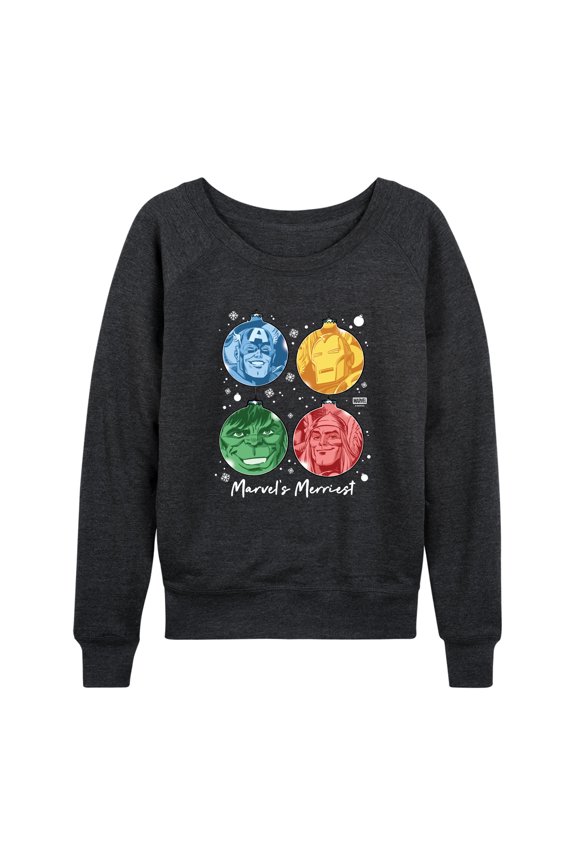 - Merriest Bulbs - Women's French Terry Long Sleeve Pullover