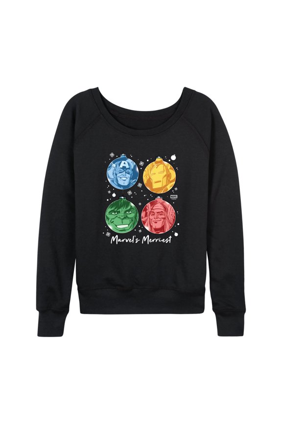 - Merriest Bulbs - Women's French Terry Long Sleeve Pullover