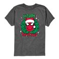 thumbnail image 1 of Marvel - Merry Thwipmas - Youth Short Sleeve Graphic T-Shirt, 1 of 4