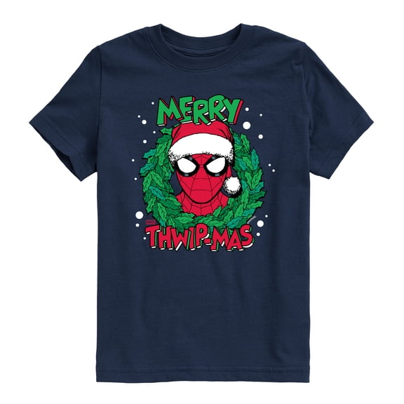Marvel - Merry Thwipmas - Youth Short Sleeve Graphic T-Shirt
