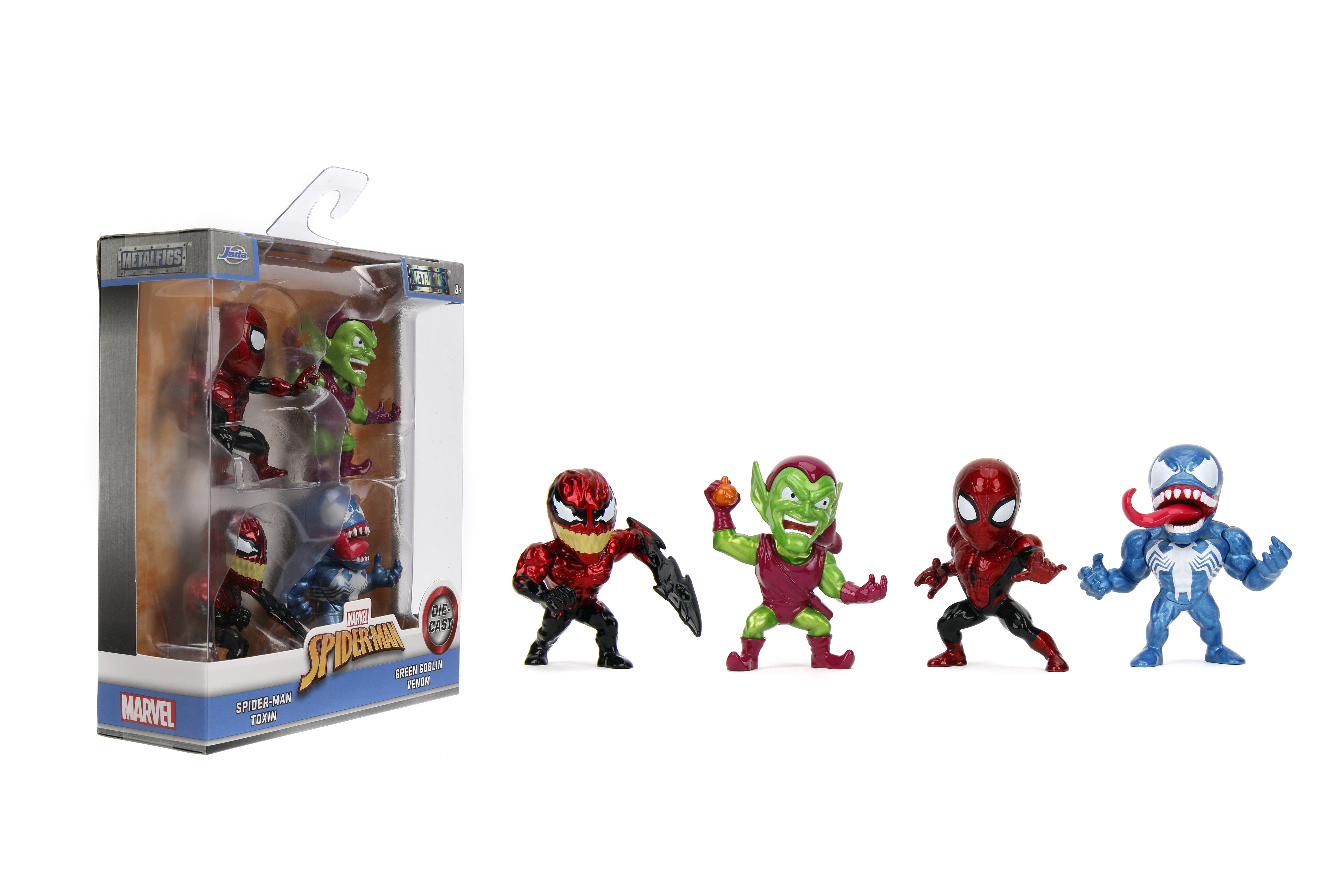 Jada Spider-Man Metalfigs 4-Pack – Collectible 2.5” Metal Figures