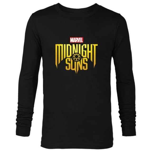 Marvel Midnight Suns Gamerverse Title Logo - Long Sleeve T-Shirt for Men - Customized-Black