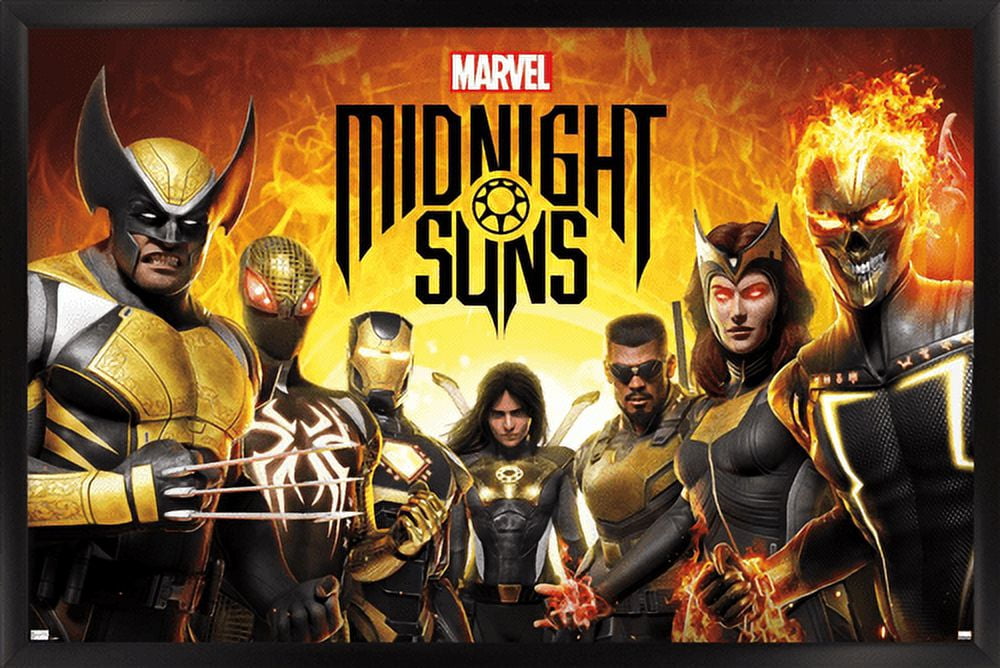 Marvel Midnight Suns - Key Art Wall Poster, 14.725" x 22.375" Framed