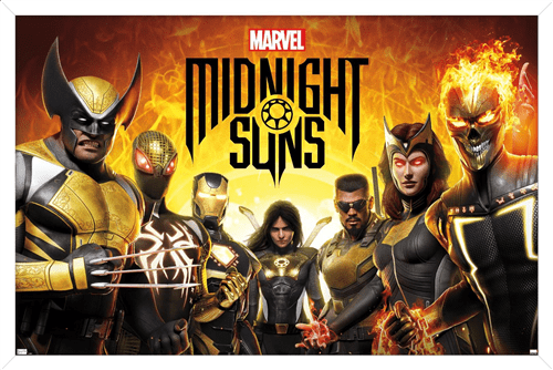 Marvel Midnight Suns - Key Art Wall Poster, 14.725" x 22.375" Framed