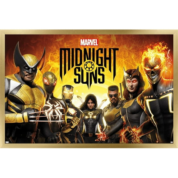 Marvel Midnight Suns - Key Art Wall Poster, 14.725" x 22.375" Framed
