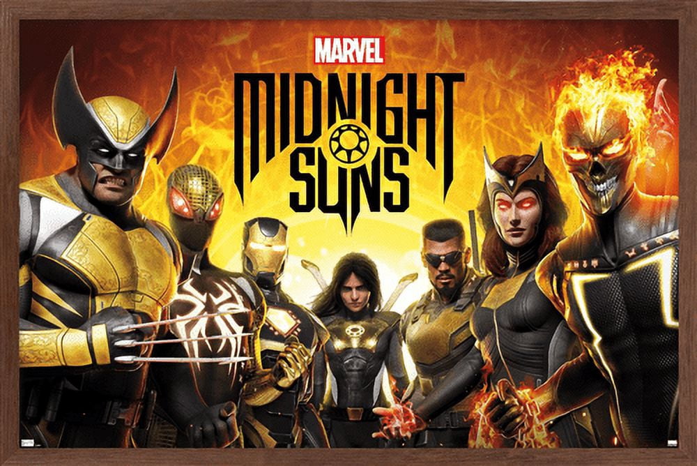 Marvel Midnight Suns - Key Art Wall Poster, 22.375" x 34" Framed