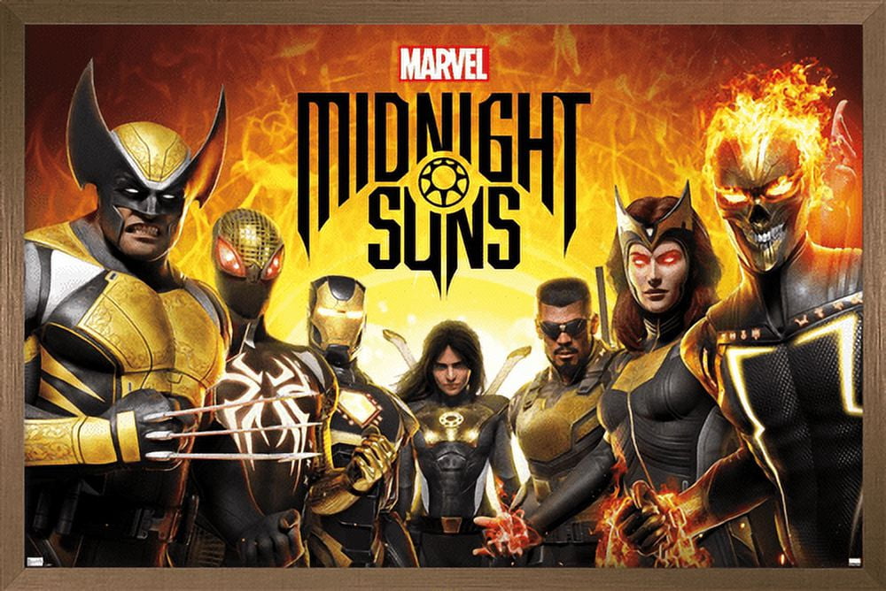 Marvel Midnight Suns - Key Art Wall Poster, 22.375" x 34" Framed