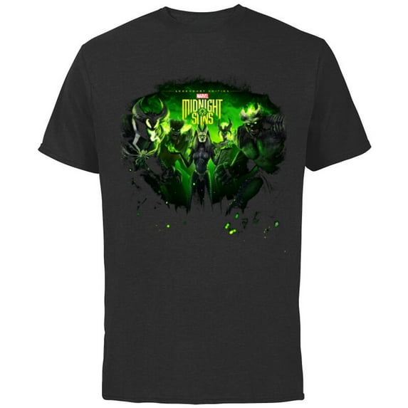 Marvel Midnight Suns Lilith Hulk Venom Scarlet Witch - Short Sleeve Cotton T-Shirt for Adults - Customized-Black