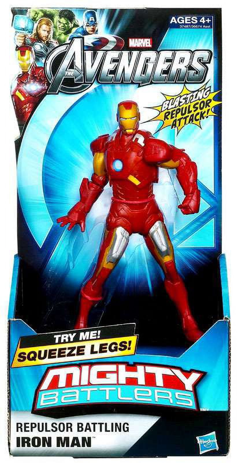 Marvel Mighty Battlers Repulsor Battling Iron Man Action Figure