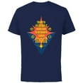 thumbnail image 1 of Marvel Mighty Incredible Amazing Legendary Tough Mom - Short Sleeve Cotton T-Shirt for Adults - Customized-Navy, 1 of 5