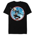 thumbnail image 1 of Marvel Miles Morales Captain America 80th Anniversary Covers Standard - Short Sleeve Blended T-Shirt for Adults – Customized-Black, 1 of 5