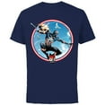 thumbnail image 1 of Marvel Miles Morales Captain America 80th Anniversary Covers Standard - Short Sleeve Cotton T-Shirt for Adults - Customized-Navy, 1 of 5