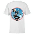thumbnail image 1 of Marvel Miles Morales Captain America 80th Anniversary Covers Standard - Short Sleeve T-Shirt for Kids – Customized-White, 1 of 5
