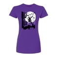thumbnail image 1 of Marvel - Miles Morales Spiderman Santa - Juniors Fitted Short Sleeve Graohic T-Shirt, 1 of 3