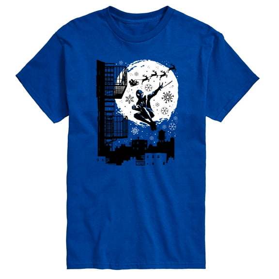 Marvel - Miles Morales Spiderman Santa - Men's Short Sleeve Graphic T-Shirt