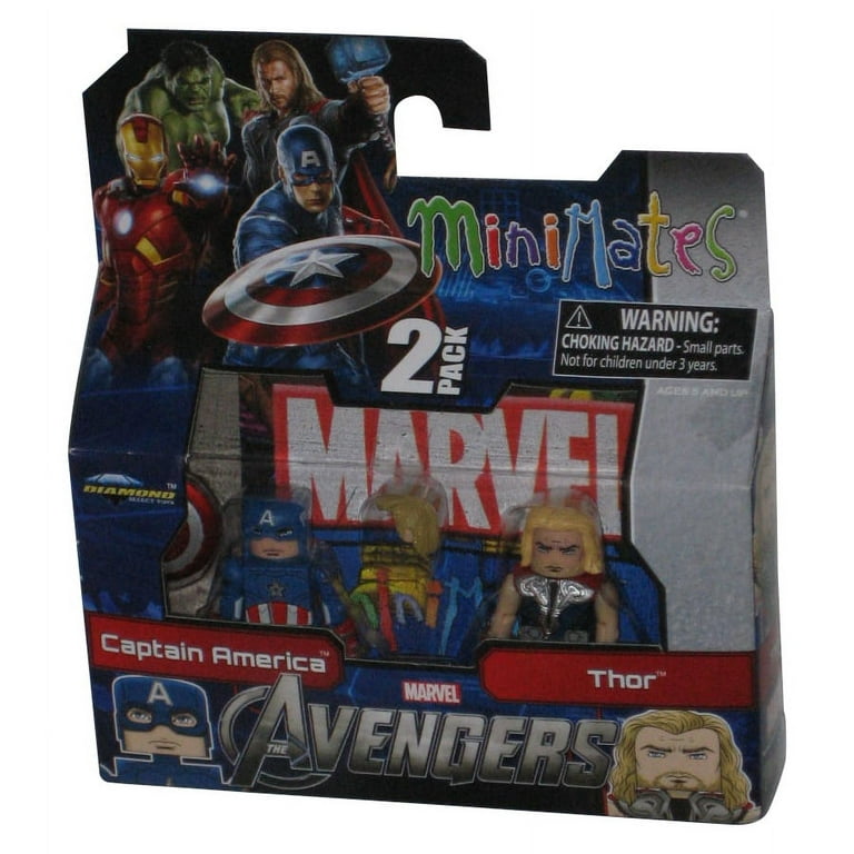 Marvel miniMateS 13パックセット Marvel Minimates Captain America & Thor (2012) Diamond Select