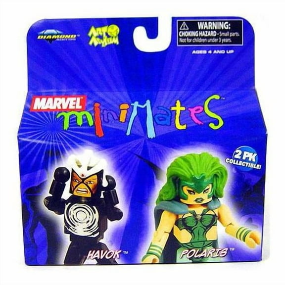 Marvel Minimates Series 20 Havok & Polaris Minifigure 2-Pack