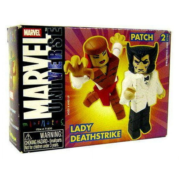 Marvel Minimates Series 9 Patch & Lady Deathstrike Minifigure 2-Pack (Wolverine)