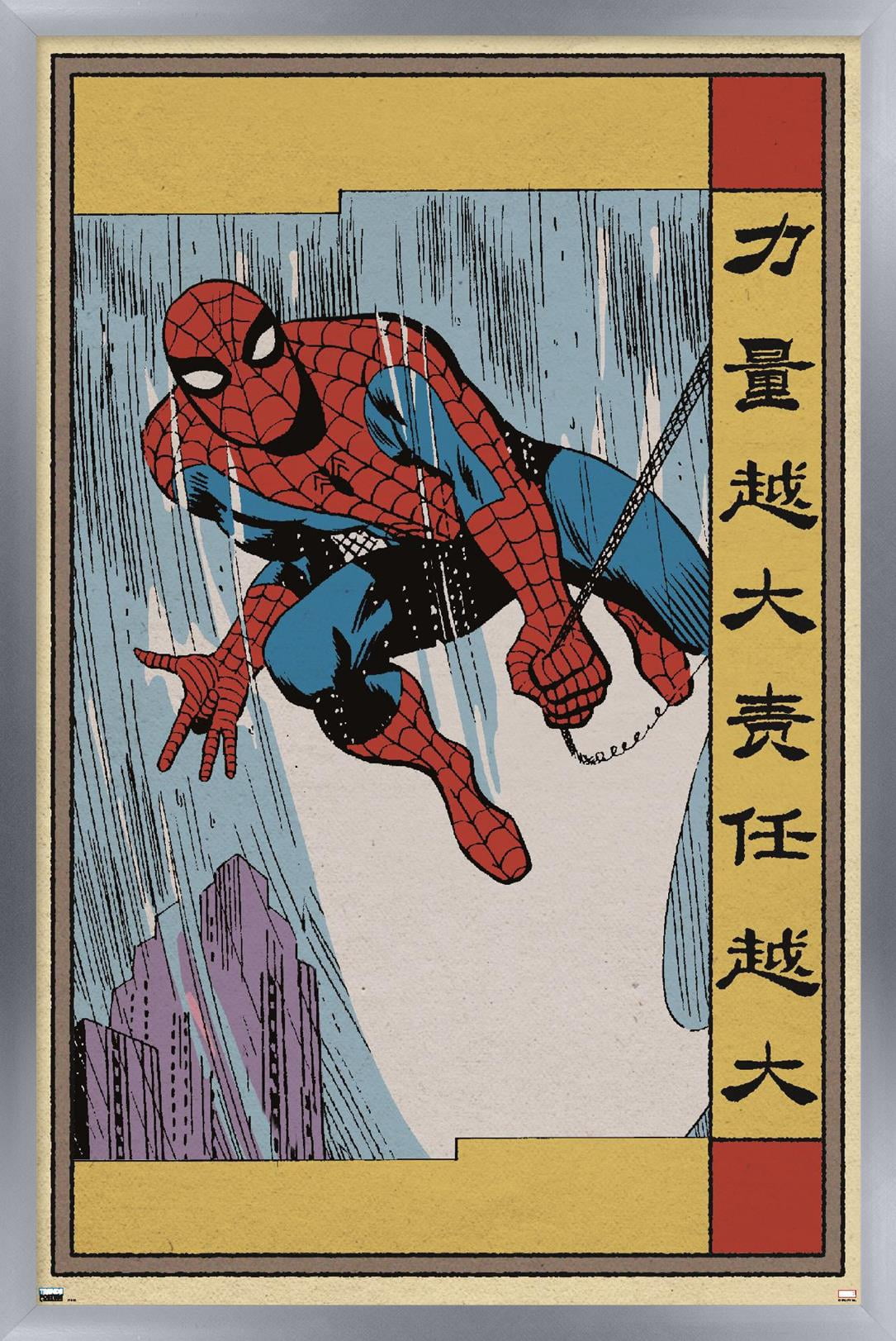 Marvel Modern Heritage - Spider-Man Wall Poster, 22.375" x 34" Framed