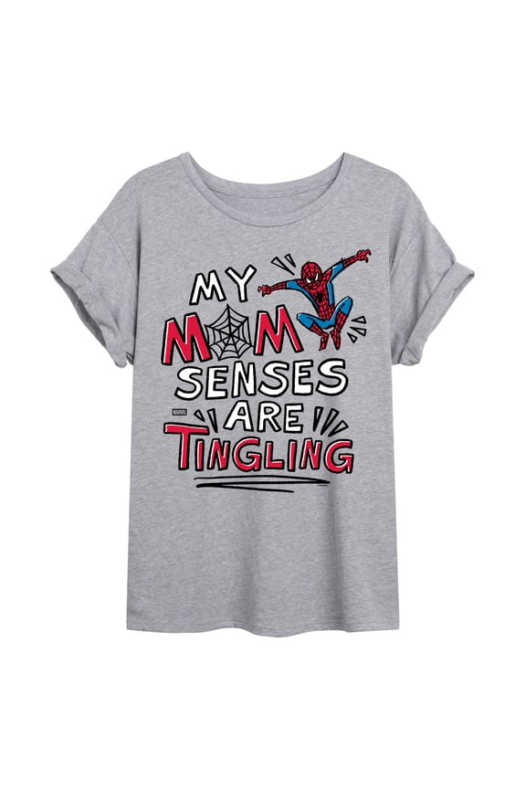 - Mom Senses Tingling - Women's Oversized Graphic T-Shirt