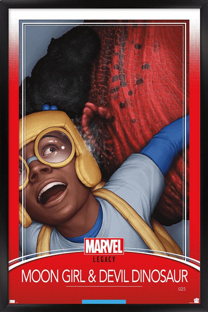 Marvel Moon Girl & Devil Dinosaur - Legacy Wall Poster, 14.725" x 22.375" Framed