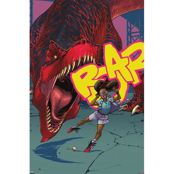 Marvel Moon Girl & Devil Dinosaur - Roar Wall Poster, 14.725" x 22.375"