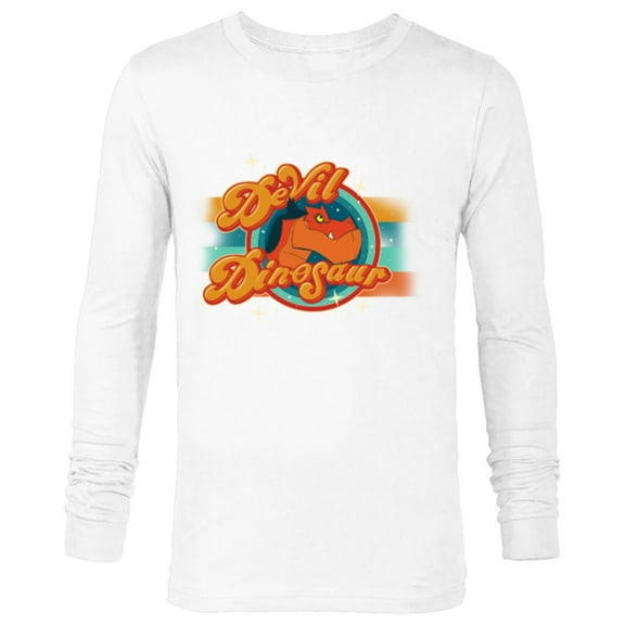 Marvel Moon Girl and Devil Dinosaur Dino Logo with Stars - Long Sleeve T-Shirt for Men - Customized-White