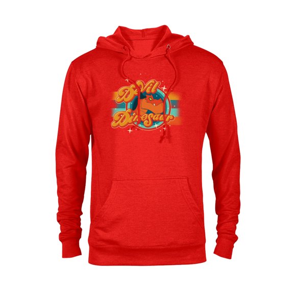 Marvel Moon Girl and Devil Dinosaur Dino Logo with Stars - Pullover Hoodie for Adults - Customized-Red