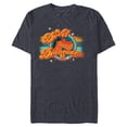 thumbnail image 1 of Marvel Moon Girl and Devil Dinosaur Dino Logo with Stars - Short Sleeve Blended T-Shirt for Adults - Customized-Navy Heather, 1 of 5