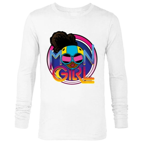 Marvel Moon Girl and Devil Dinosaur Logo with Goggles - Long Sleeve T-Shirt for Men - Customized-White
