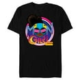 thumbnail image 1 of Marvel Moon Girl and Devil Dinosaur Logo with Goggles - Short Sleeve Blended T-Shirt for Adults - Customized-Black, 1 of 5