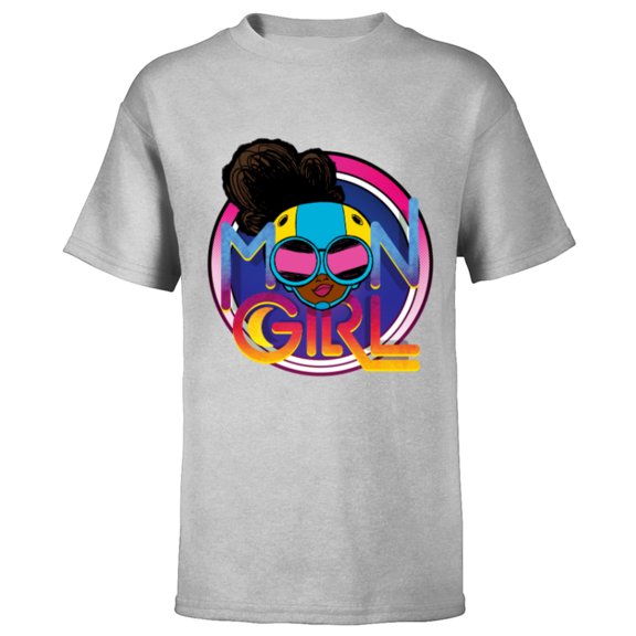 Marvel Moon Girl and Devil Dinosaur Logo with Goggles - Short Sleeve T-Shirt for Kids - Customized-Athletic Heather