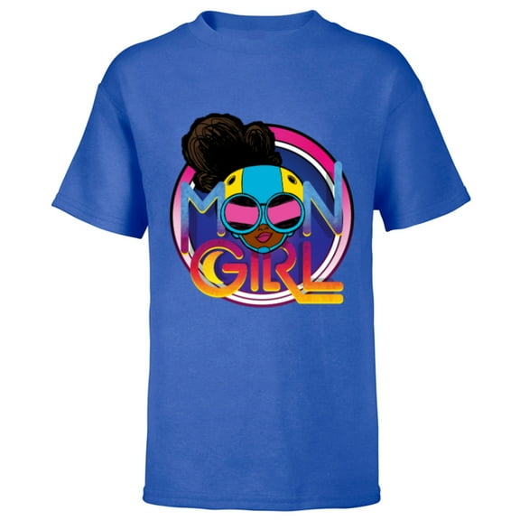 Marvel Moon Girl and Devil Dinosaur Logo with Goggles - Short Sleeve T-Shirt for Kids - Customized-Royal