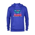thumbnail image 1 of Marvel Moon Girl and Devil Dinosaur Moon Girl Magic Logo - Pullover Hoodie for Adults - Customized-Navy, 1 of 5