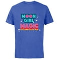 thumbnail image 1 of Marvel Moon Girl and Devil Dinosaur Moon Girl Magic Logo - Short Sleeve Cotton T-Shirt for Adults - Customized-Royal Heather, 1 of 5