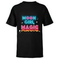 thumbnail image 1 of Marvel Moon Girl and Devil Dinosaur Moon Girl Magic Logo - Short Sleeve T-Shirt for Kids - Customized-Black, 1 of 5