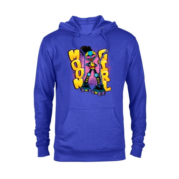 Marvel Moon Girl and Devil Dinosaur Name Street Art Style - Pullover Hoodie for Adults - Customized-Royal