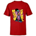thumbnail image 1 of Marvel Moon Girl and Devil Dinosaur Name Street Art Style - Short Sleeve T-Shirt for Kids - Customized-Red, 1 of 5