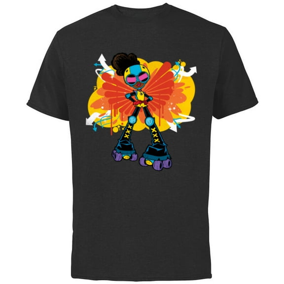 Marvel Moon Girl and Devil Dinosaur Wings of Super Power - Short Sleeve Cotton T-Shirt for Adults - Customized-Black