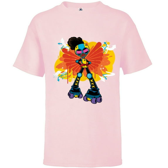 Marvel Moon Girl and Devil Dinosaur Wings of Super Power - Short Sleeve T-Shirt for Kids - Customized-Soft Pink