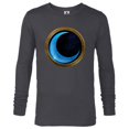 thumbnail image 1 of Marvel Moon Knight Blue Crescent Logo - Long Sleeve T-Shirt for Men - Customized-Charcoal Heather, 1 of 5