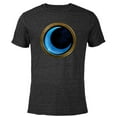 thumbnail image 1 of Marvel Moon Knight Blue Crescent Logo - Short Sleeve Blended T-Shirt for Adults - Customized-Black, 1 of 5
