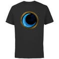 thumbnail image 1 of Marvel Moon Knight Blue Crescent Logo - Short Sleeve Cotton T-Shirt for Adults - Customized-Black, 1 of 5
