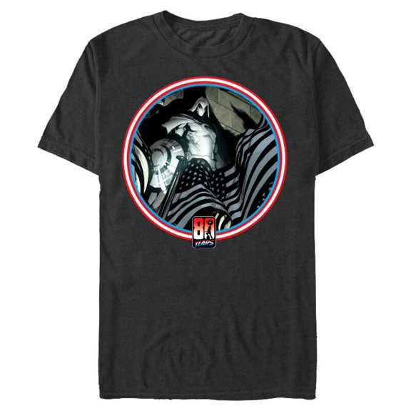 Marvel Moon Knight Captain America 80th Anniversary Covers Standard - Short Sleeve Blended T-Shirt for Adults – Customized-Dark Heather