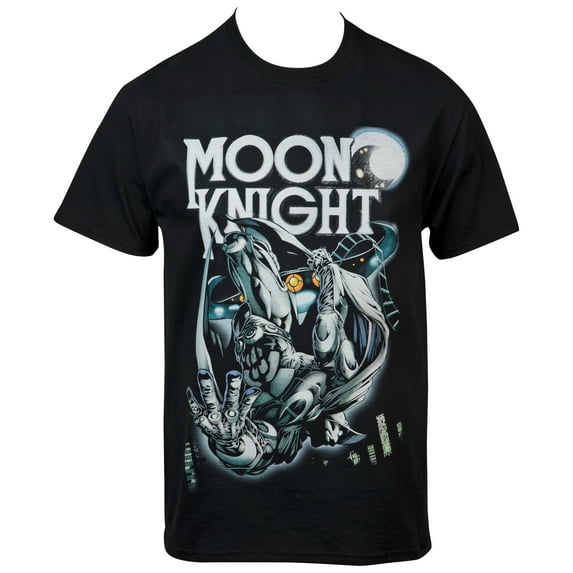 Marvel Moon Knight Cityscape Dive T-Shirt-XLarge