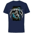 thumbnail image 1 of Marvel Moon Knight Egyptian Hieroglyphs Jump - Short Sleeve Cotton T-Shirt for Adults - Customized-Navy, 1 of 5