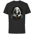 thumbnail image 1 of Marvel Moon Knight Egyptian Hieroglyphs - Short Sleeve Cotton T-Shirt for Adults - Customized-Black, 1 of 5