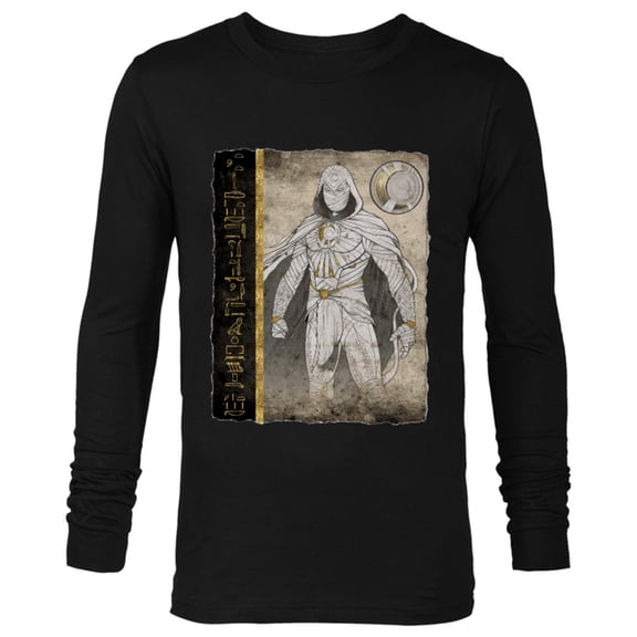 Marvel Moon Knight Egyptian Papyrus - Long Sleeve T-Shirt for Men - Customized-Black