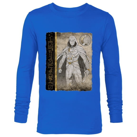Marvel Moon Knight Egyptian Papyrus - Long Sleeve T-Shirt for Men - Customized-Navy